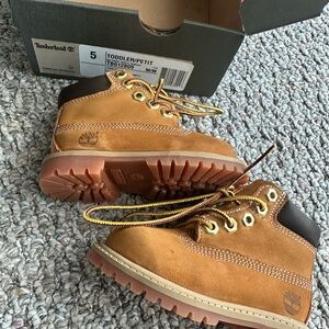Timberland Kids Brown and Tan Boots